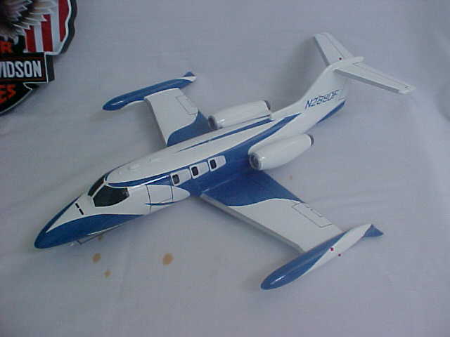 Blue and White Plane